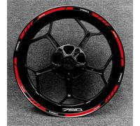XWDPDNHHD Autocollant Réfléchissant pour Jante De Moto pour K&awasaki Z750 Z750 Stripe Stickers Decals Rim Stripe Tape Autocollants Bord de Jante(Couleur 18)