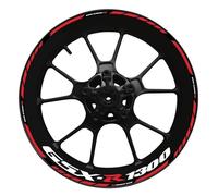 XWDPDNHHD Autocollant Réfléchissant pour Moyeu Roue Moto pour Suzuki Gsx-r1300 Hayabusa GsxR1300 Autocollant Réfléchissant Nuit Bande De Moyeu De Roue Autocollants Bord de Jante(Couleur 6)
