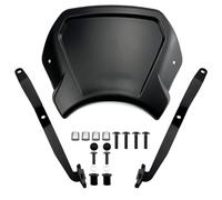 XWDPDNHHD Déflecteur De Vent Pare-Brise De Moto ABS Vintage, Carénage, Visière pour H&Onda CL500 CL-500 2023 2024 CL 500, Accessoires Modifiés Para-Brise(Noir)