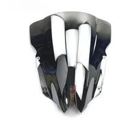 XWDPDNHHD Déflecteurs De Pare-Brise Moto pour YZF-R6 YZF600 2008-2016 Extension De Pare-Brise Double Bulle, Déflecteur d'air Pare-Brise De Vent(Chrome)