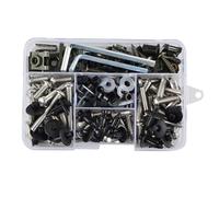 XWDPDNHHD Écrous et boulons Kit De Boulons De Carénage De Moto Écrous Vis Clips De Fixation pour H&Onda XLV 600 650 700 TRANSALP NX 650 FMX 650 XR 650 TRX 300EX Vis(Stainless Steel)