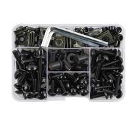 XWDPDNHHD Écrous et boulons Kit De Boulons De Carénage De Moto Écrous Vis Clips De Fixation pour H&Onda XLV 600 650 700 TRANSALP NX 650 FMX 650 XR 650 TRX 300EX Vis(Noir)