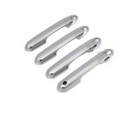 XWDPDNHHD Garniture Adhésive Et Moulure Pour Poignées Porte Extérieures Avant Et Arrière Avec 2 Boutons Intelligents Pour Toyota Pour Highlander 20-25 Porte Poignées Couvre(Argent)