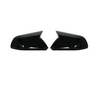 XWDPDNHHD Paire De Coques De Rétroviseurs Extérieurs Pour Voiture Pour Ford Pour Mustang 2015-2022 Extérieurs Aspect Carbone Noir Brillant Rétroviseur Boîtiers(Noir brillant,2)