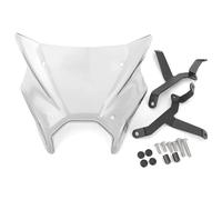 XWDPDNHHD Pare-Brise Moto pour MT-09 MT09 SP 2024 2025 Visière Sport, Déflecteurs d'air, Extension De Carénage, Déflecteur Pare-Brise De Vent(Transparent)