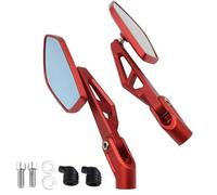 XWDPDNHHD Rétroviseur Latéral Convexe pour Moto pour B&MW C400GT C400X CE 04 K1200R K1300R, Montage sur Guidon Collapsible Mirror(Rouge)