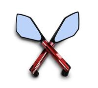 XWDPDNHHD Rétroviseur Latéral Convexe pour Moto pour K&awasaki pour Z1000, pour Z750, ER6F, ER6N, Montage sur Guidon Collapsible Mirror(Rouge)