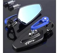 XWDPDNHHD Rétroviseur Latéral Moto pour Y&amaha TDM850 TDM900, Montage en Bout De Guidon, Rétroviseur Auxiliaire De Stationnement Et De Recul. Collapsible Mirror(Bleu)