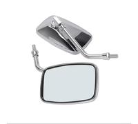 XWDPDNHHD Rétroviseurs De Moto Rectangulaires À Filetage De 10 Mm pour H&Onda NRX1800 VTX1300 VTX1800. Rétroviseur Réflecteur. Collapsible Mirror(Argent)