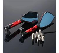 XWDPDNHHD Rétroviseurs Latéraux Moto pour K&awasaki pour Z750, pour Z800, pour Z900, pour Z1000, pour Versys 650, 1000, ER6N, ER6F Collapsible Mirror(Rouge)