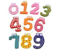 Xweptuy 1 Ensemble d'aimants de réfrigérateur, Lettres et Chiffres magnétiques en Bois colorés, Lettres de l'alphabet magnétiques éducatives pour Enfants en Bas âge, Apprentissage préscolaire l'ortho