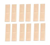Xweptuy 12pcs Dollhouse Shutters Classic Wooden Mini 1 12 Scale Dollhouse Meubles 4.5x1, 3x0, 2 Pouces Fenêtres Doulons drôles Dolls H