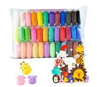 Xweptuy Argile à l'air sèche pour Les Enfants, 36 Couleurs créatives Super Light Soft DIY Safe Safe SACE Modeling Not Clay Toy, Cade