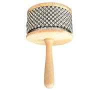 Xweptuy Cabasa Percussion Latine avec Manche en Bois en Acier Inoxydable de 4, 5 Pouces pour l'éducation Musicale en Groupe, Instruments de Percussion à Main