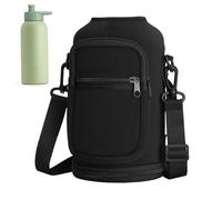 Xweptuy Carrier à Bouteille d'eau avec Sangle et Poche à Fermeture éclair Double Couche