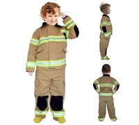 Xweptuy Costume de pompier pour les enfants comme si vous faites un jeu de rôle jouer le costume pompier pour les garçons compren