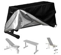 Xweptuy Housse de Banc de Musculation 60 x 18 x 21 Pouces en Tissu Oxford imperméable à l'eau et à la poussière avec Grille d'aération et Cordon Serrage pour l'extérieur pour Planche Assise