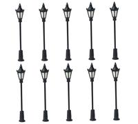 Xweptuy Lampadaire Miniature 10 pièces Simulation Bricolage lampadaire 2, 68 Pouces éclairage Chaud Mini pour Architecture modèle Chemin de Fer Paysage Paysage