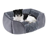 Xweptuy Lit de Chien 20x18x6 Rectangle Petit lit de Chien avec Coussin Moelleux Amovible et canapé Lavable à la Peau antidérapante