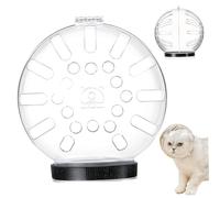 Xweptuy Muselière Transparente à Bulles pour Chat avec Trou Respirant, Casque en Plastique Anti-Morsure pour toilettage, Bain, Rasage, Coupe des Ongles, beauté