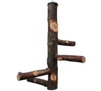 Xweptuy Support de perchoir à Oiseaux, perchoir à Oiseaux en Bois Naturel de 12 Pouces dans Une Cage, Perroquet Robuste, Accessoires Cage pour calopsitte Petite et Moyenne, Conure, Perruche, Amour, p