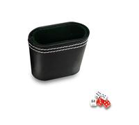 Xweptuy Tasse à dés, Tasse à dés en Cuir Silencieux Double Couche 2, 8x1, 4 '', empilable Portable pour Les Jeux de fête Bar KTV Poker Liars
