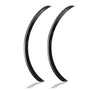 XWHYLL Bavettes de Voiture Garde Boue Universel pour Passage Roue Voiture Élargisseurs d'ailes Protecteurs Lèvres Sourcils Garnitures(Black-43)