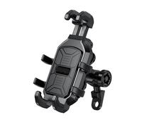 XWHYLL GPS pour téléphone Support De Téléphone pour Moto avec Amortisseur Vibrations Antivol pour Verrouillage Sécurisé Portable Navigation Navigation pour Moto(Rearview Mirror)