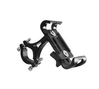 XWHYLL GPS pour téléphone Support Téléphone Portable Métal pour Moto Vélo Alliage D'aluminium Antidérapant Clip GPS Universel pour Tous Les Smartphones Navigation pour Moto(Black No Rotation)