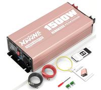 XWJNE Convertisseur de Tension Pur Sinus 1500W 12V à 220V, Onduleur pour Camping-Car, Camion, Bateau, Convertisseur de Tension avec Prise Secteur, Sorties USB-A et USB-C, Écran LCD, Télécommande