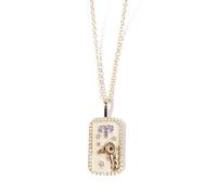 XWN Collier d'or avec signes du zodiaque, collier avec pendentif zodiacal, collier en acier inoxydable plaqué or avec signes du zodiaque, colliers avec pendentif pour femmes