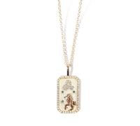XWN Collier d'or avec signes du zodiaque, collier avec pendentif zodiacal, collier en acier inoxydable plaqué or avec signes du zodiaque, colliers avec pendentif pour femmes