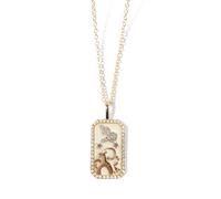 XWN Collier d'or avec signes du zodiaque, collier avec pendentif zodiacal, collier en acier inoxydable plaqué or avec signes du zodiaque, colliers avec pendentif pour femmes
