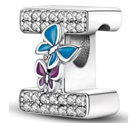 XWN Lettre Charme Perles de Alphabet A à Z en argent sterling 925 pour bracelet et collier Pandora Compatible avec bracelets européens pour femmes et filles