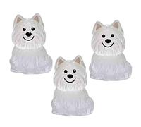 XWNGDAFEVF Small Pet Fur Keepsake Keychain Capsule Pendant Dog and Cat Hair Storage Container Key Chain Gifts for Loss of Dog(3Pcs, West Highland Terrier)