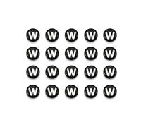XWNXQ Lot de 1 000 Perles intercalaires Rondes en Acrylique de 7 mm, Lettres Noires de l'alphabet AZ, pour enfilage, Fabrication de Bracelets, Colliers et Bijoux