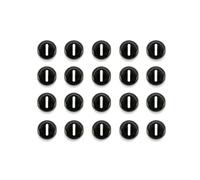 XWNXQ Lot de 1 000 Perles intercalaires Rondes en Acrylique de 7 mm, Lettres Noires de l'alphabet AZ, pour enfilage, Fabrication de Bracelets, Colliers et Bijoux
