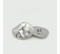 XWNXQ Lot de 10 Boutons métalliques de 17,5 à 25 mm, Boutons métalliques plissés irréguliers, Boutons à Coudre à la Main, Or, Argent, pour Chemise, Costume, Veste, Coupe-Vent, Boutons décoratifs