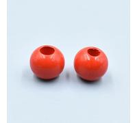 XWNXQ Lot de 100 Perles Rondes colorées en Bois de 20 mm, à Gros Trou, pour la Fabrication Artisanale de Bracelets et Colliers en Perles