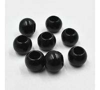 XWNXQ Lot de 100 Perles Rondes en Bois à Gros Trou de 20 mm pour Bracelets et Sacs tissés à la Main, Accessoires décoratifs