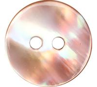 XWNXQ Lot de 20 Boutons en Nacre de 10 à 20 mm, 2 Trous, Ronds, Texture irrégulière, Boutons en Coquillage Rose Naturel pour Chemise, Robe, Cardigan, Accessoires de Couture artisanaux