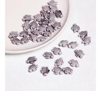 XWNXQ Lot de 20 Perles en céramique Tortue 19 x 15 mm, Perles intercalaires colorées en céramique pour Bracelets, Colliers, Accessoires décoratifs artisanaux Faits Main