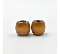 XWNXQ Lot de 200 Perles en Bois à Gros Trou de 16 x 17 mm, colorées, pour Bracelets tressés Faits Main et Accessoires pour Cheveux, Fabrication Artisanale