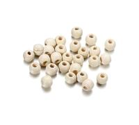 XWNXQ Lot de 200 Perles en Bois à Gros Trous de 10/12 mm, Teintes en érable Naturel, pour Bracelets, Colliers, Accessoires de décoration Faits Main