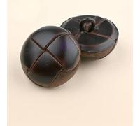 XWNXQ Lot de 6 Boutons Vintage en Cuir véritable (15-30 mm), tissés à la Main avec poignées en métal, pour la Confection d'accessoires de Couture sur Manteaux, Trench-Coats, Pulls et Costumes