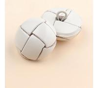 XWNXQ Lot de 6 Boutons Vintage en Cuir véritable (15-30 mm), tissés à la Main avec poignées en métal, pour la Confection d'accessoires de Couture sur Manteaux, Trench-Coats, Pulls et Costumes