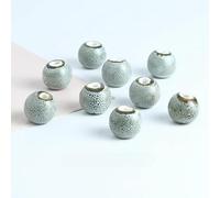 XWNXQ Lot de 60 Perles Rondes colorées en céramique émaillée Vintage de 12 mm pour Bracelets, Colliers, Accessoires de Bijoux