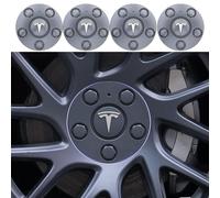 XWSBUDE 4Pcs Auto Cache Moyeux, pour Tesla Model 3 Highland 2024 15cm Résistant Corrosion Étanche Anti-poussière Capuchons de Moyeu de Roue Centre de Jante Capuchons