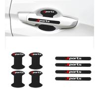 XWSBUDE 8 pièces Poignée de Porte de Voiture Protection, pour Audi A1 A3 RS3 A4 B8 B9 A4L A8L A5 A6 A7 A8 RS7 A8 Q3 Q5 Q7 Film de Protection Peinture Voiture Protection Anti-Rayures poignée