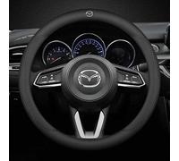XWSBUDE Housse de Volant de Voiture, pour Mazda CX-5 II SUV 2017-2024 Mazda CX-5 SUV 2012-2017 antidérapante Protecteur Volant Accessoires Auto Decoration Couvre Volant Respirante,A